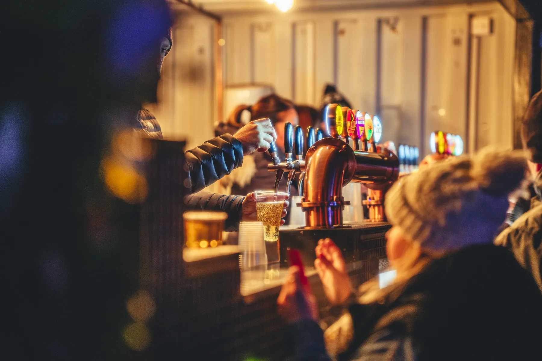Street food, hot drinks and licensed bar