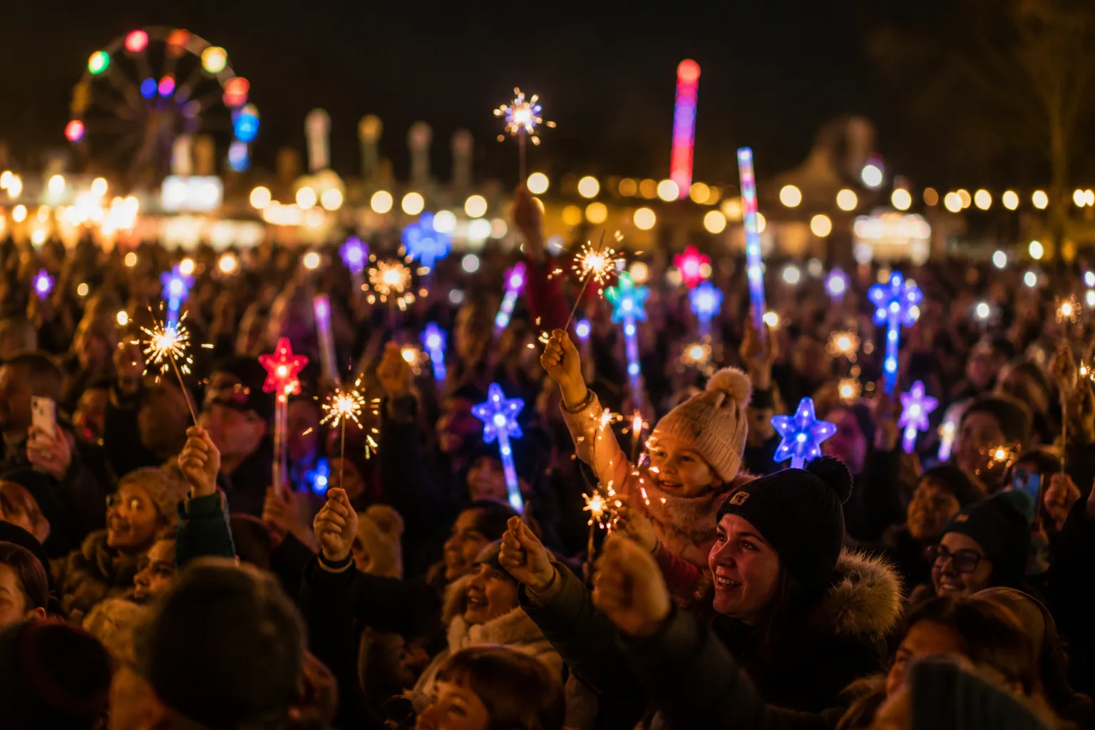 Sparklers and light-up toys